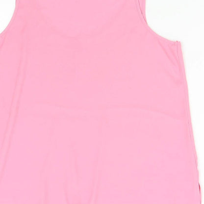Womens UK Size M Preworn Pink Camisole Tank