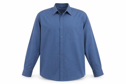 Mens UK Size 18 Zantos Blue  Button-Up Long Sleeve Casual Shirt