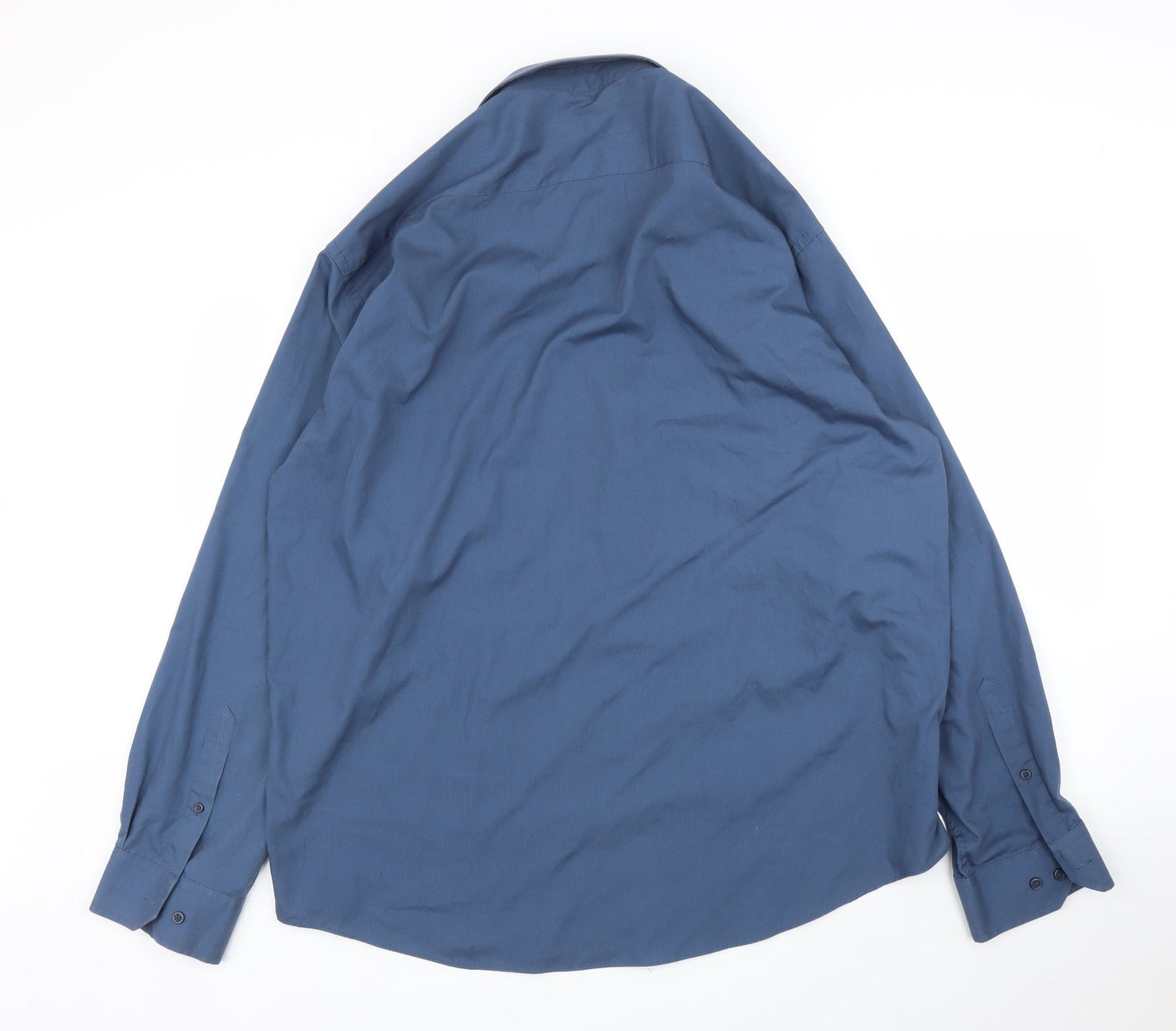 Zantos Mens Blue    Button-Up Size 18