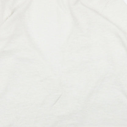 DASH Womens White   Cardigan Jumper Size L