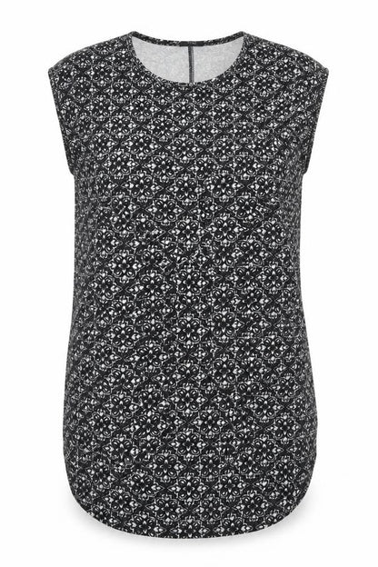 Womens UK Size 6 F&F Black Tunic Blouse