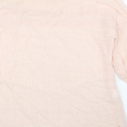 Womens UK Size One Size Preworn Pink Basic Blouse
