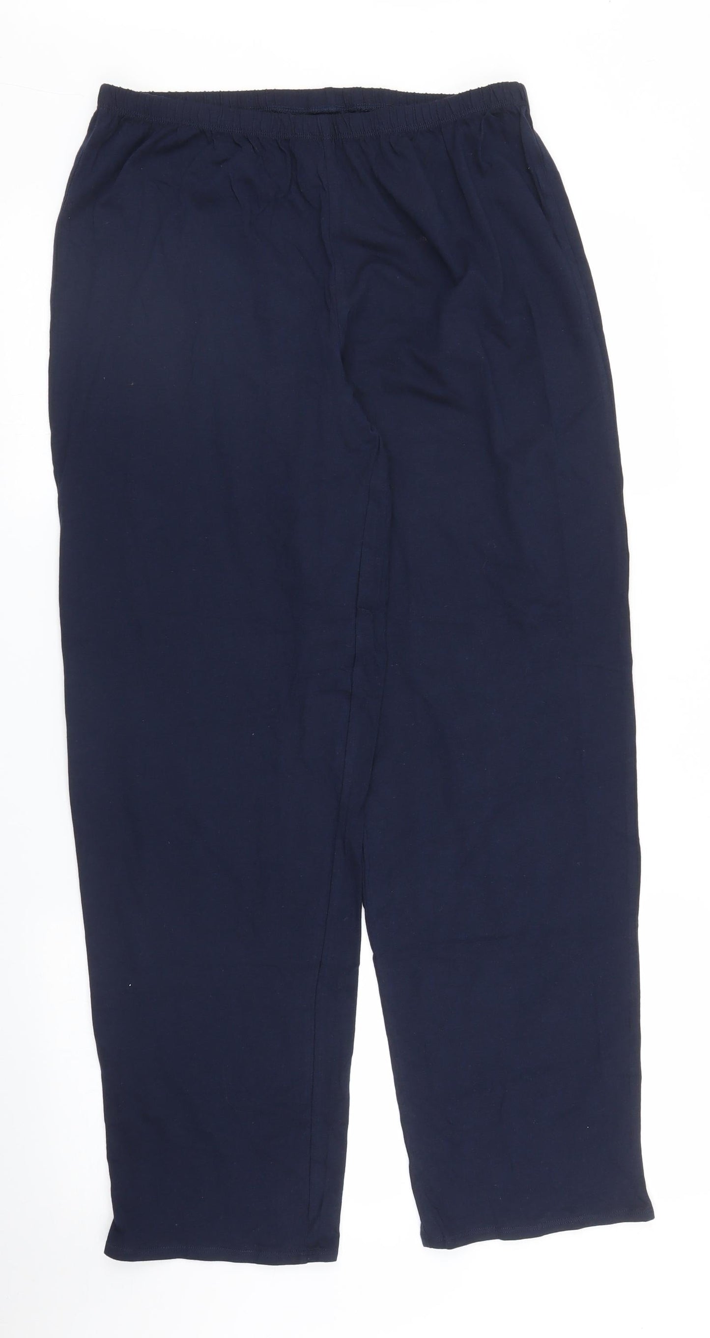 Womens UK Size M M&S Regular Fit Sweatpants Blue Trousers