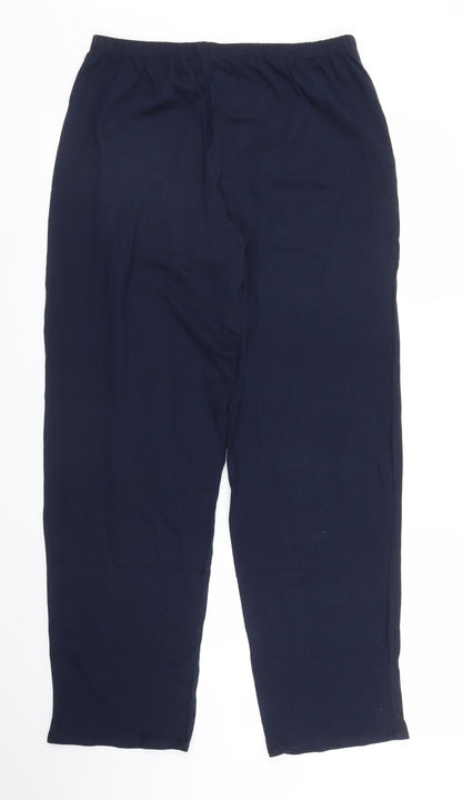 Womens UK Size M M&S Regular Fit Sweatpants Blue Trousers