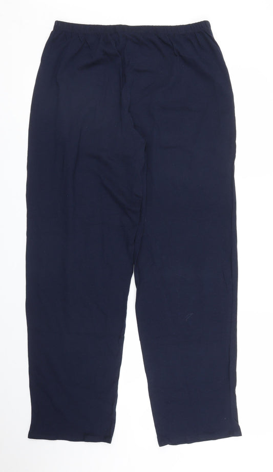 Womens UK Size M M&S Regular Fit Sweatpants Blue Trousers