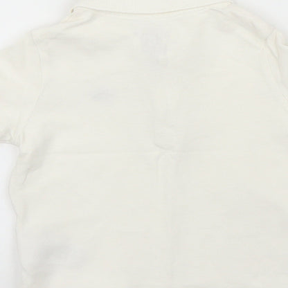 F&F Boys White   Basic Polo Size 12 Months