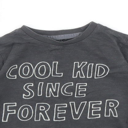 F&F Boys Grey   Basic T-Shirt Size 12 Months