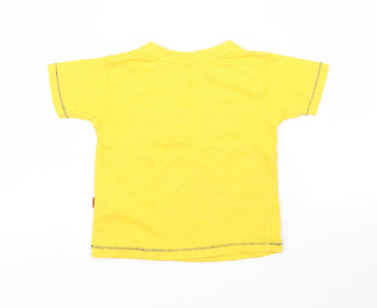 Primark Boys Yellow   Basic T-Shirt Size 12 Months