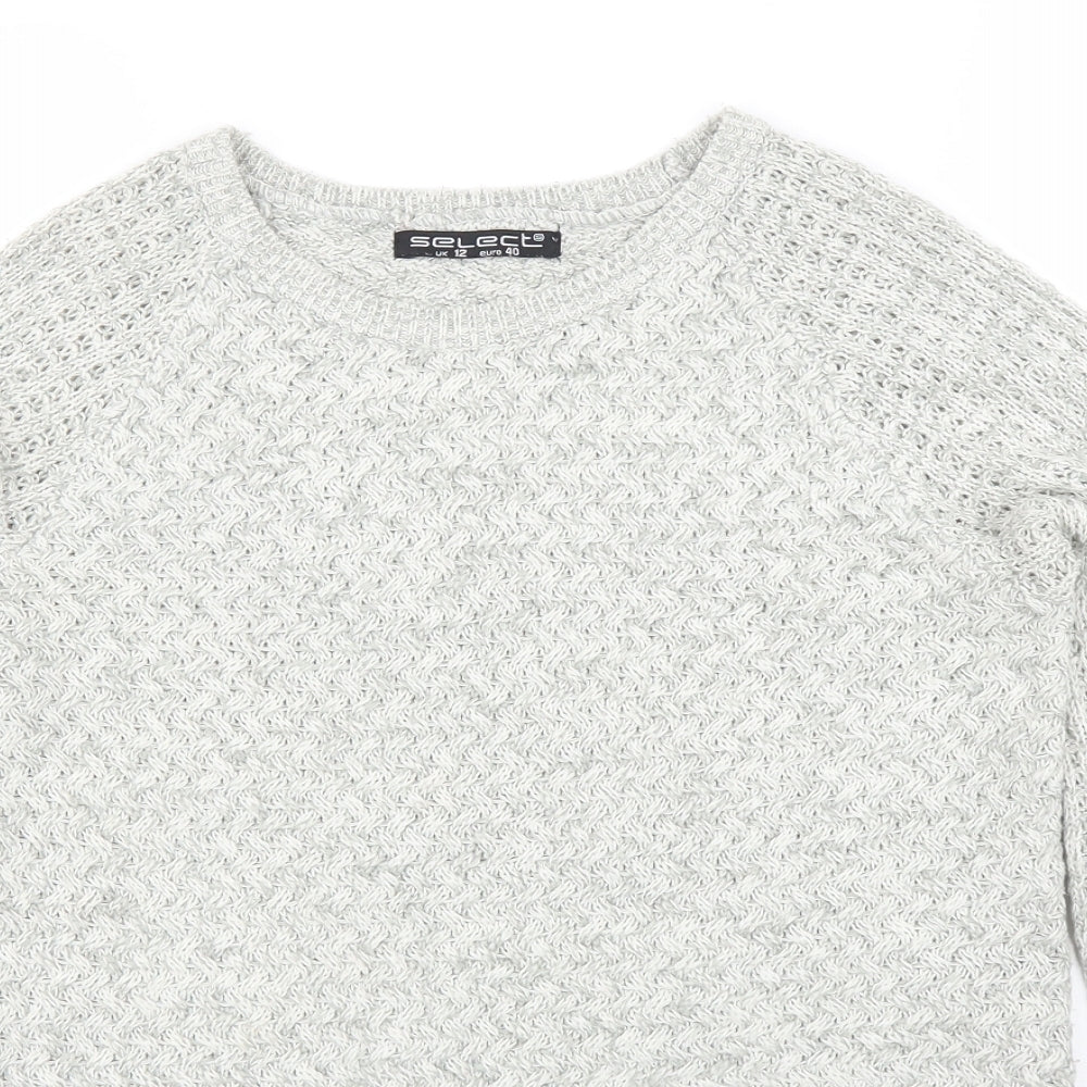 Womens UK Size 12 Select Grey Pullover Jumper