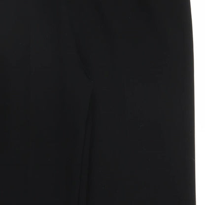 Womens UK Size 14 Gold Regular Fit  Black Trousers