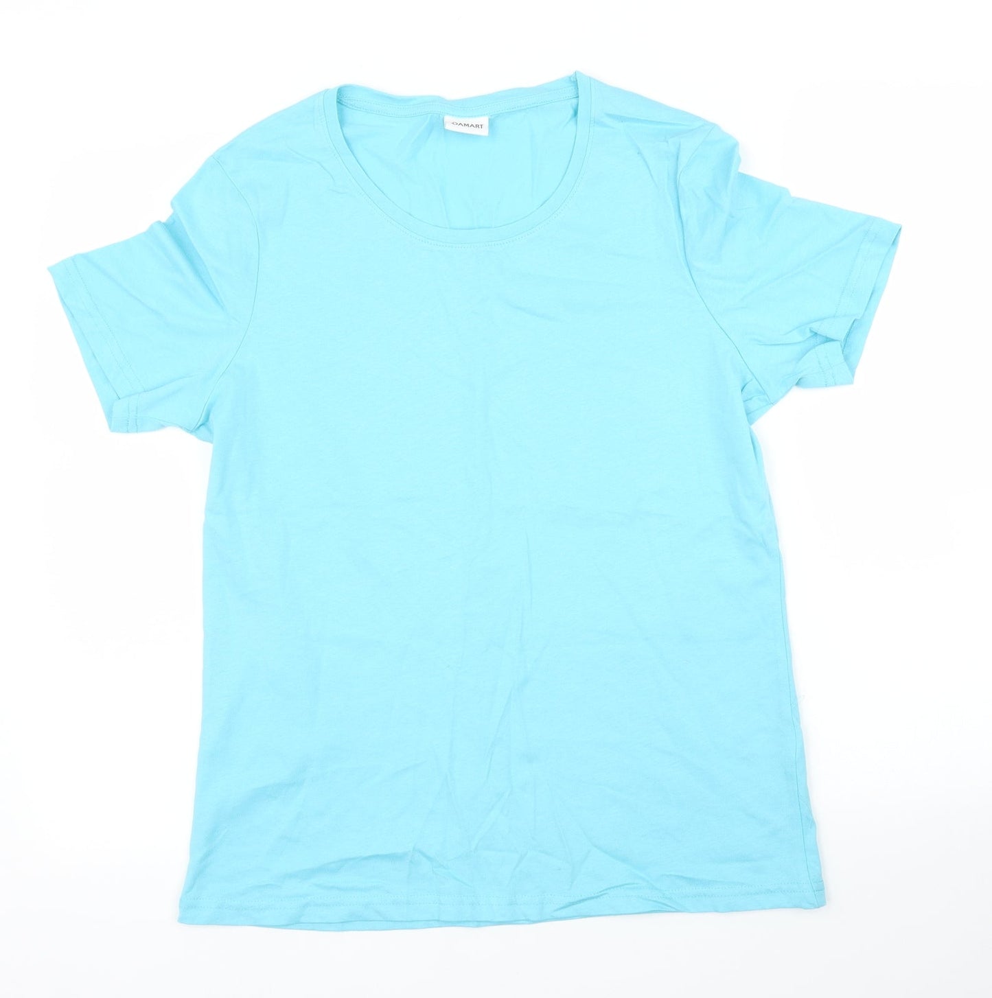 Womens UK Size 10 Damart Blue Basic T-Shirt