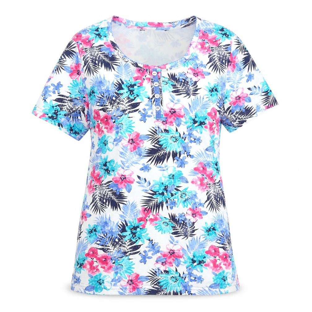 Womens UK Size S Preworn Blue Basic T-Shirt