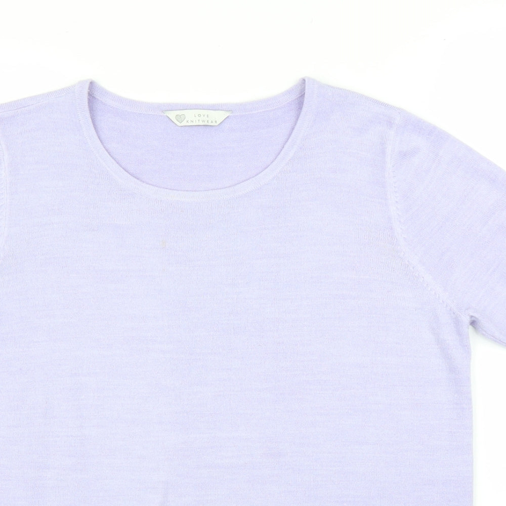Womens UK Size 12 BHS Purple Pullover Jumper