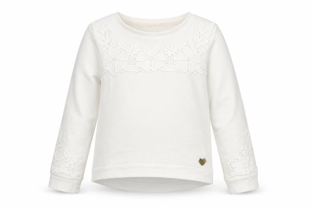 H&M Girls White   Pullover Jumper Size 7 Years