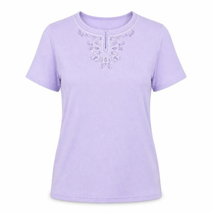 Womens UK Size XS Preworn Purple Basic T-Shirt