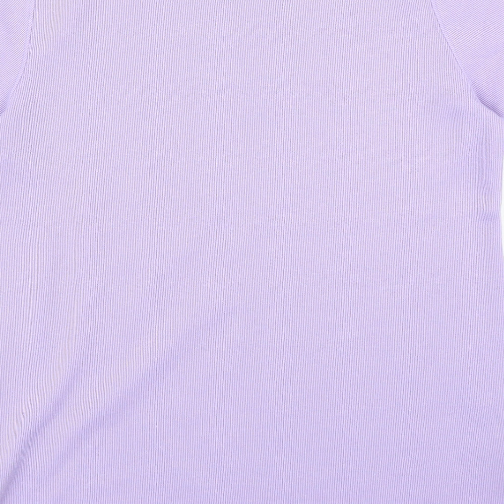 Womens UK Size XS Preworn Purple Basic T-Shirt