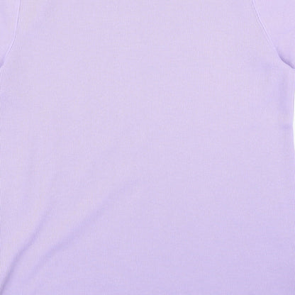Womens UK Size XS Preworn Purple Basic T-Shirt