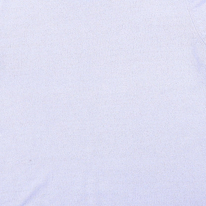 Womens UK Size S BM Purple Basic T-Shirt