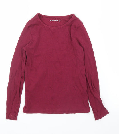 Nutmeg Girls Purple   Basic T-Shirt Size 7 Years