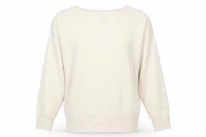 Front view of Beverley Hills men’s beige jumper, size XL