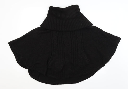 Divided Womens Black   Jacket Poncho Size S