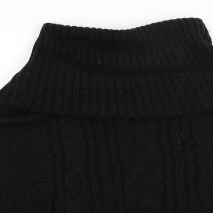 Divided Womens Black   Jacket Poncho Size S