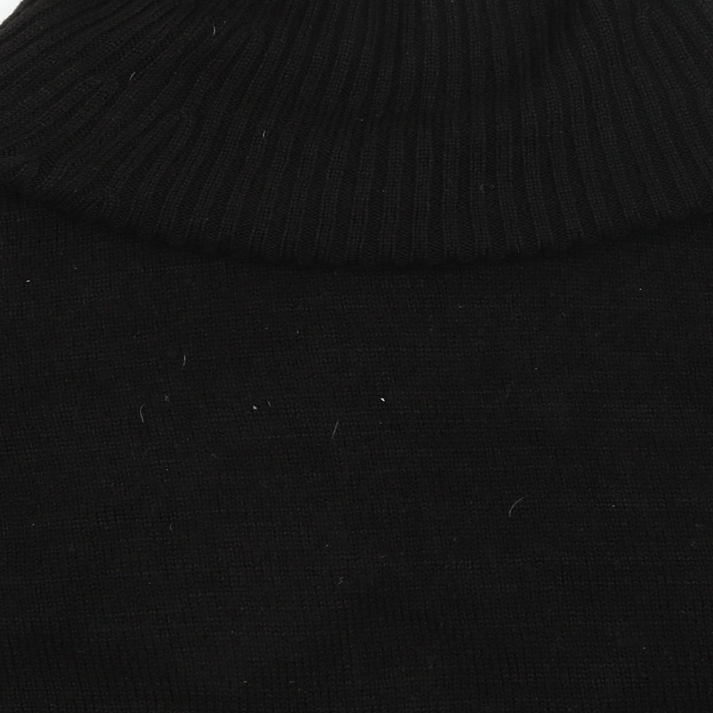 Divided Womens Black   Jacket Poncho Size S