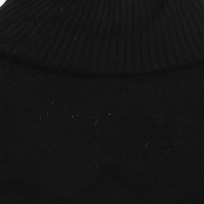 Divided Womens Black   Jacket Poncho Size S