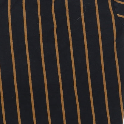 NEXT Boys Black Striped  Basic T-Shirt Size 6 Years