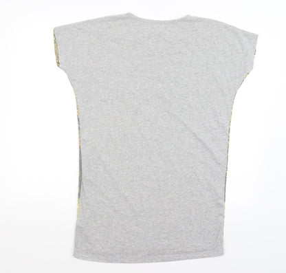 Love To Lounge Womens Grey Solid  Top Nightshirt Size S  - Find Your Own Way