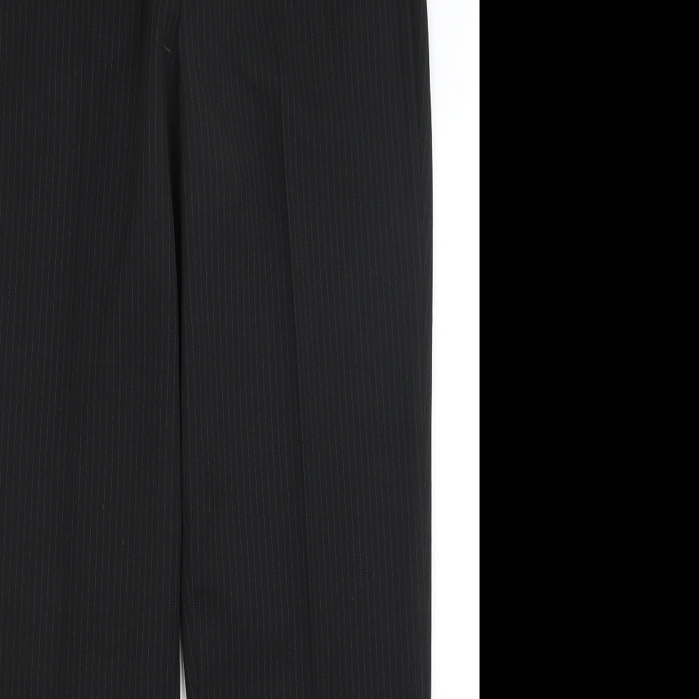 Taylor & Wright Mens Black Striped  Dress Pants Trousers Size 32 in L31 in