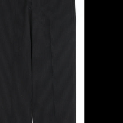 Taylor & Wright Mens Black Striped  Dress Pants Trousers Size 32 in L31 in