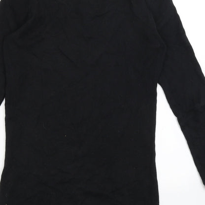 Womens UK Size 6 Divided Black Pullover Jumper
