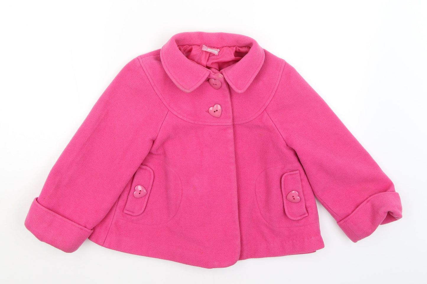 Sweet Millie Girls Pink   Overcoat Coat Size 7 Years