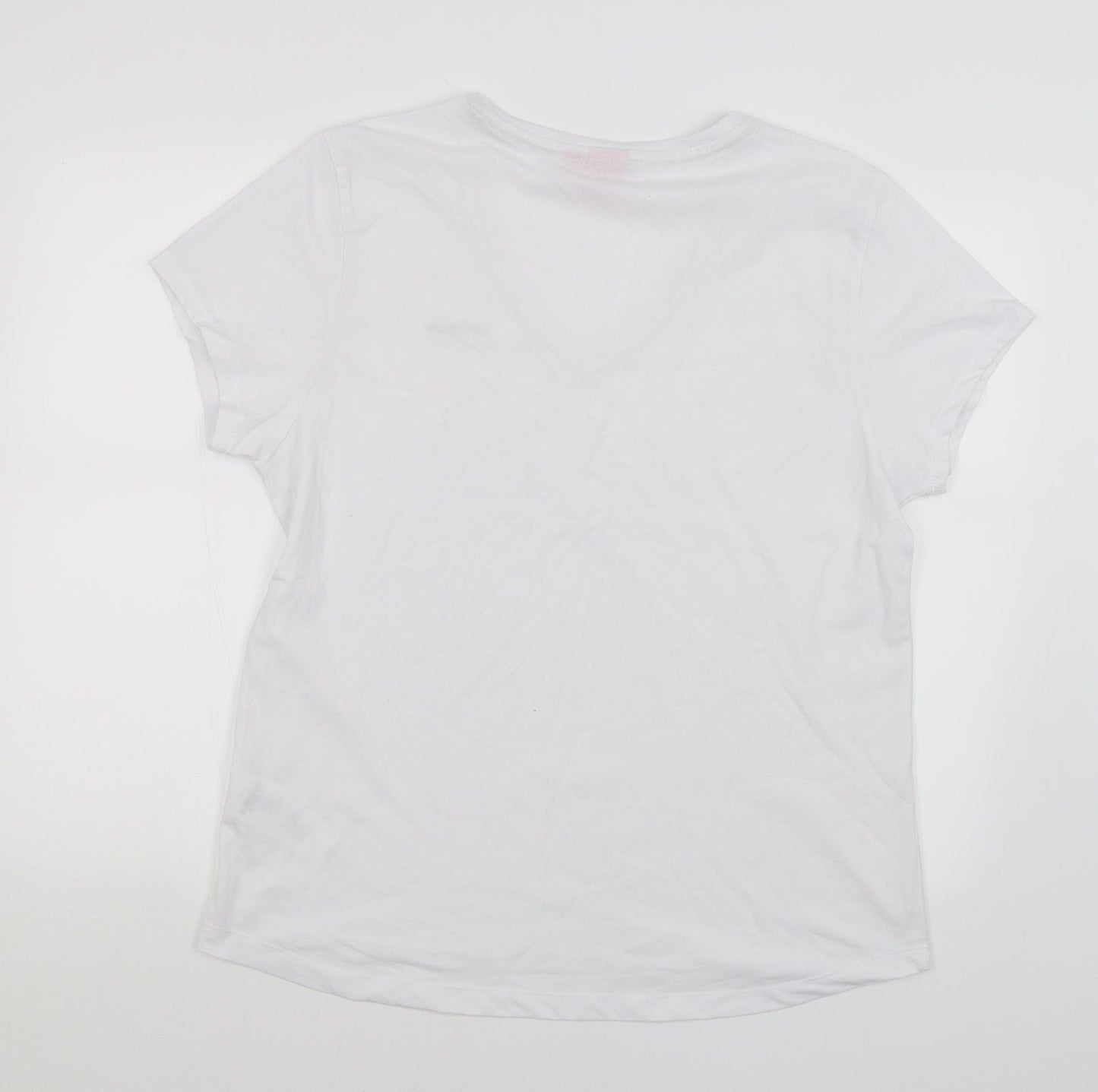 LA Gear Womens White   Basic T-Shirt Size 22