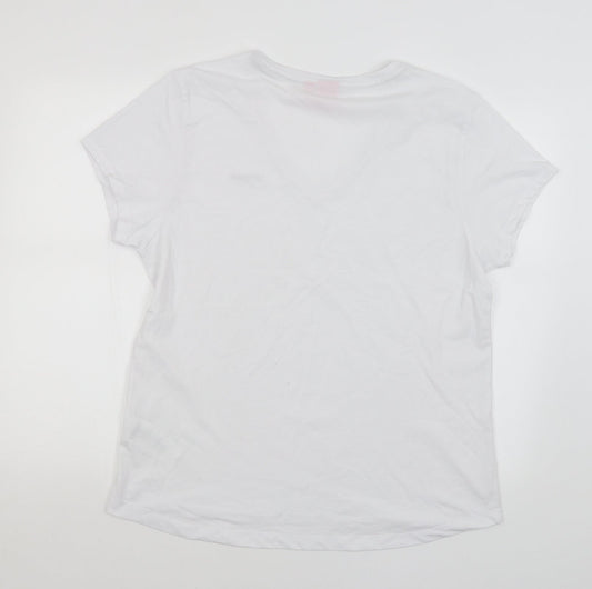 LA Gear Womens White   Basic T-Shirt Size 22