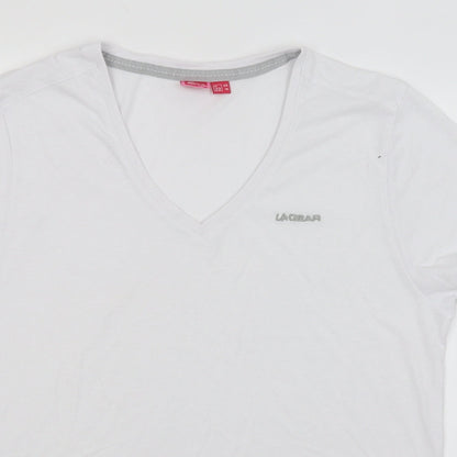 LA Gear Womens White   Basic T-Shirt Size 22