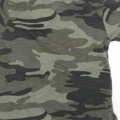 Mini Rebel Baby Green Camouflage  Basic T-Shirt Size 12-18 Months  - #Epic Cool Dude