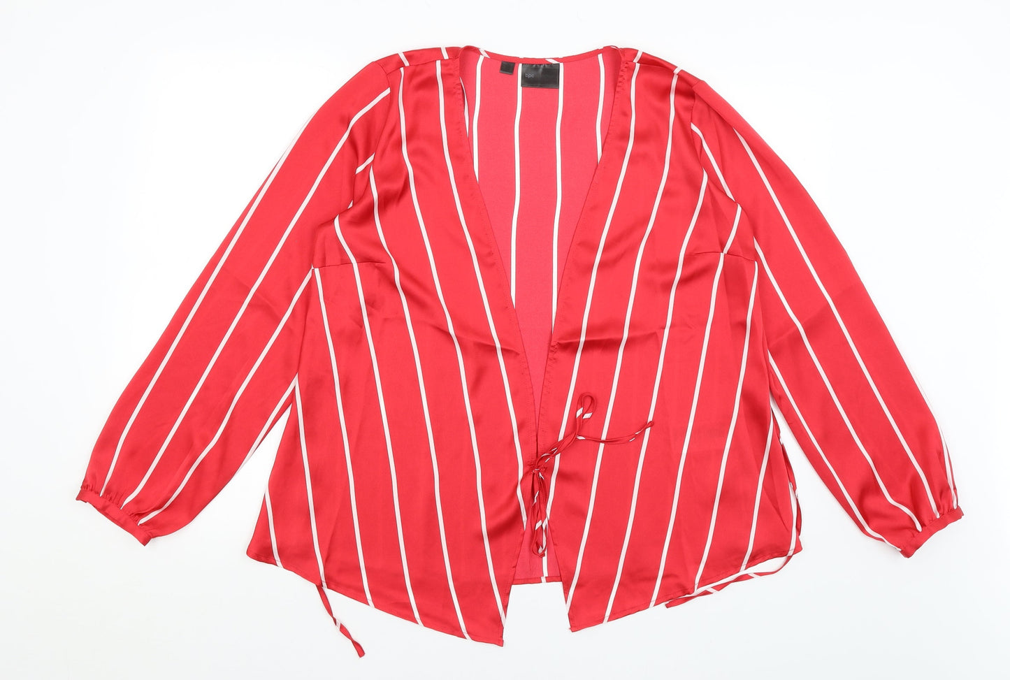 Womens UK Size 12 BPC Red Wrap Jumper