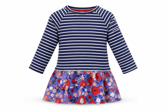 TU Baby Blue Striped  T-Shirt Dress  Size 12-18 Months