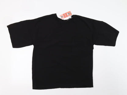 Boohoo Womens Black   Basic T-Shirt Size 14