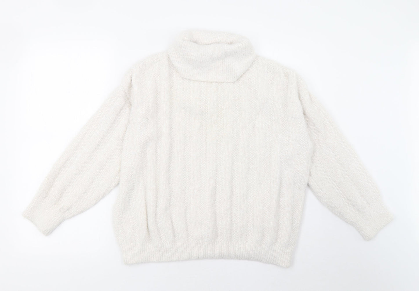 F&F Womens White   Pullover Sweatshirt Size 14