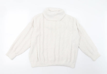 F&F Womens White   Pullover Sweatshirt Size 14