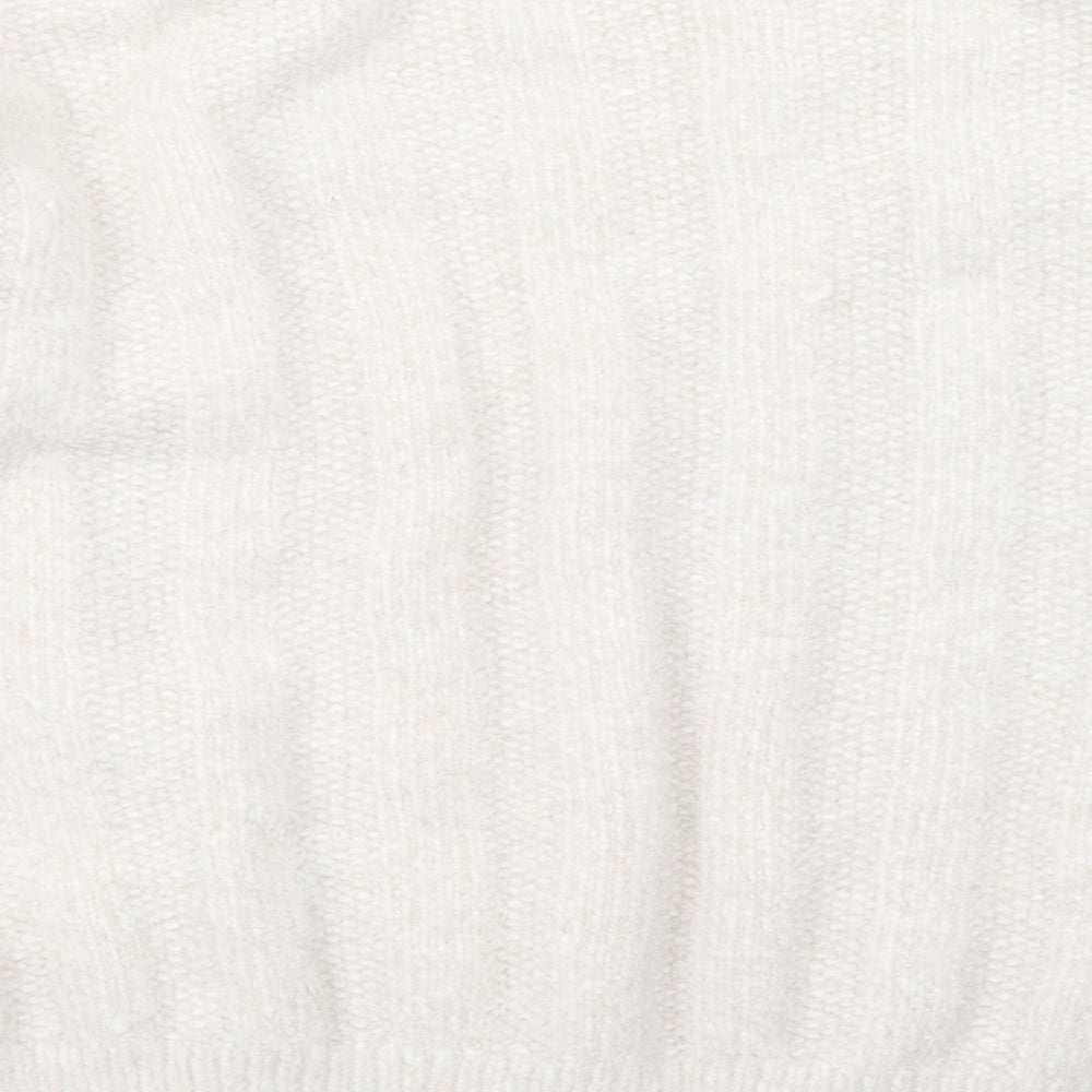 F&F Womens White   Pullover Sweatshirt Size 14