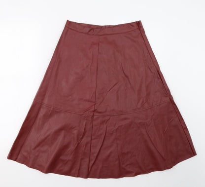 SheIn Womens Red   A-Line Skirt Size S