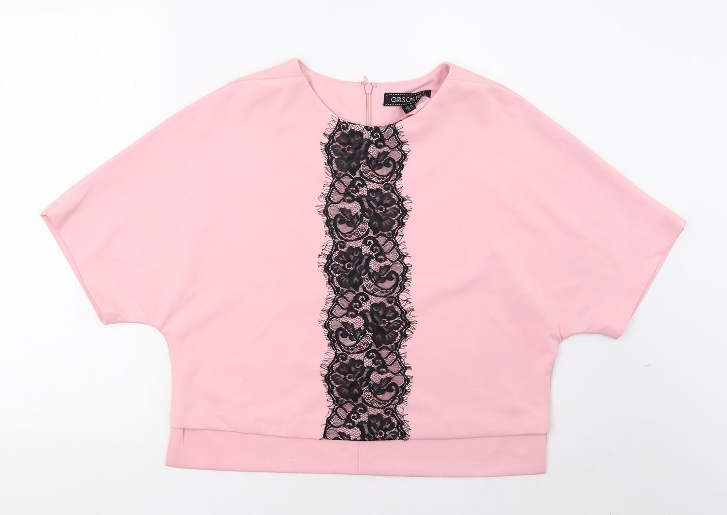 Girls On Film Womens Pink   Basic T-Shirt Size 10