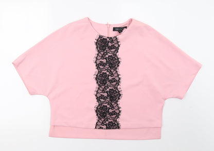 Girls On Film Womens Pink   Basic T-Shirt Size 10