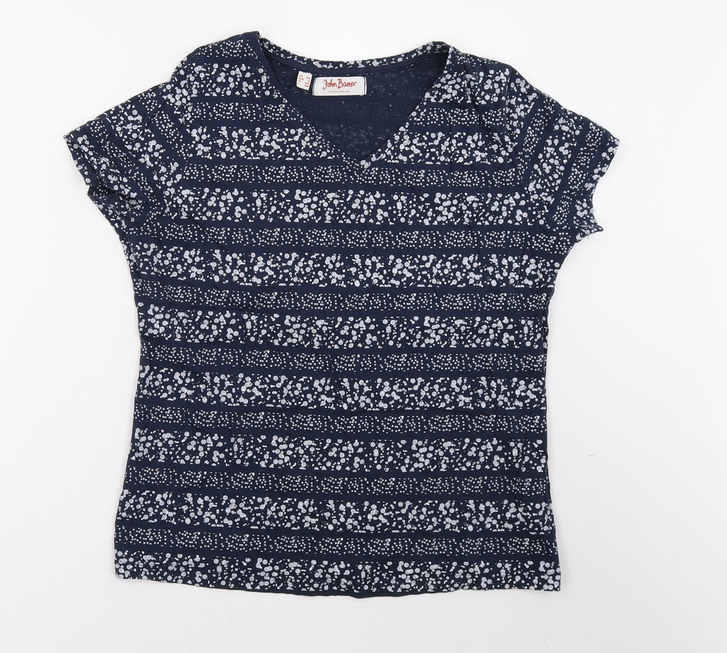 Womens UK Size M John Baner Blue Basic T-Shirt