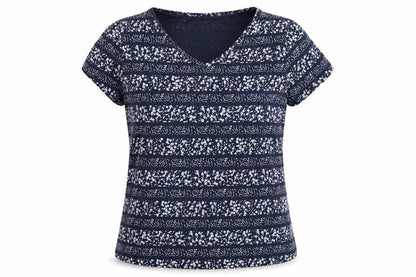Womens UK Size M John Baner Blue Basic T-Shirt
