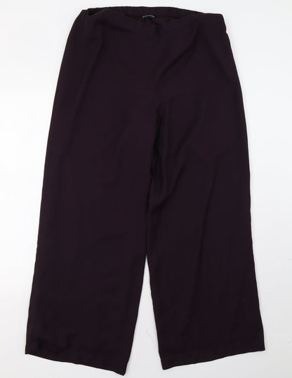 Womens UK Size 14 Wardrobe Regular Fit  Purple Trousers